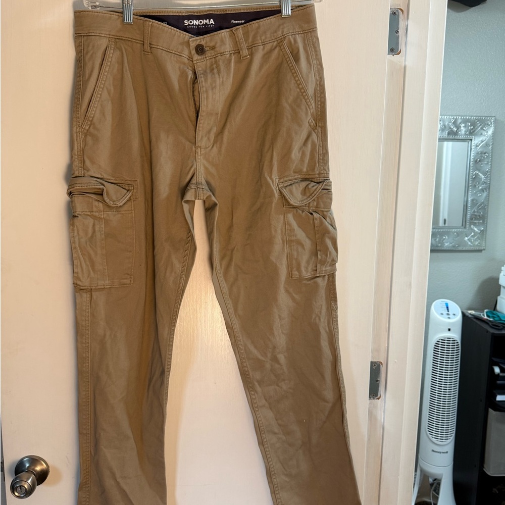 Sonoma Men's Brown Cargo Pants